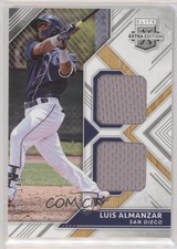 2018 Panini Elite Extra Edition Dual Materials Silver 81/149 Luis Almanzar hg6