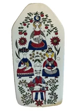 Large Vintage Figgjo Norway Lotte Turi Design Wall Plaque Trivet Chefs Norway
