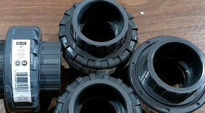 (5) B&K 2'' Threaded Schedule 40 & 80 PVC Union 164-108 