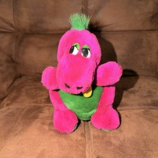 Barney The Dinosaur Vintage 10  Stuffed Plush Purple And Green Pre-Owned 1992