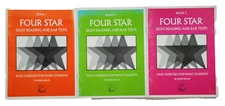 Lot of 3, Four Star Sight Reading and Ear Tests, Books 1-3, Boris Berlin