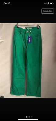 Grüne denim Jeans Basic Damen
