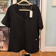 FIGS Casma Three-Pocket Scrub Top Technical Collection BlackWomen's Sz XXL NWT