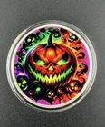 1 OZ .999 SILVER HAYLEYBUG MINT PUMPKIN HALLOWEEN LIMITED EDITION ROUND 8/15