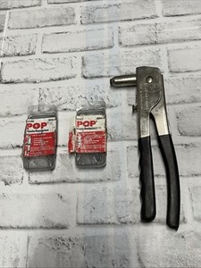 Vintage Sears CRAFTSMAN Heavy Duty Rivet Tool 97473 Made USA w/ rivets Riveter