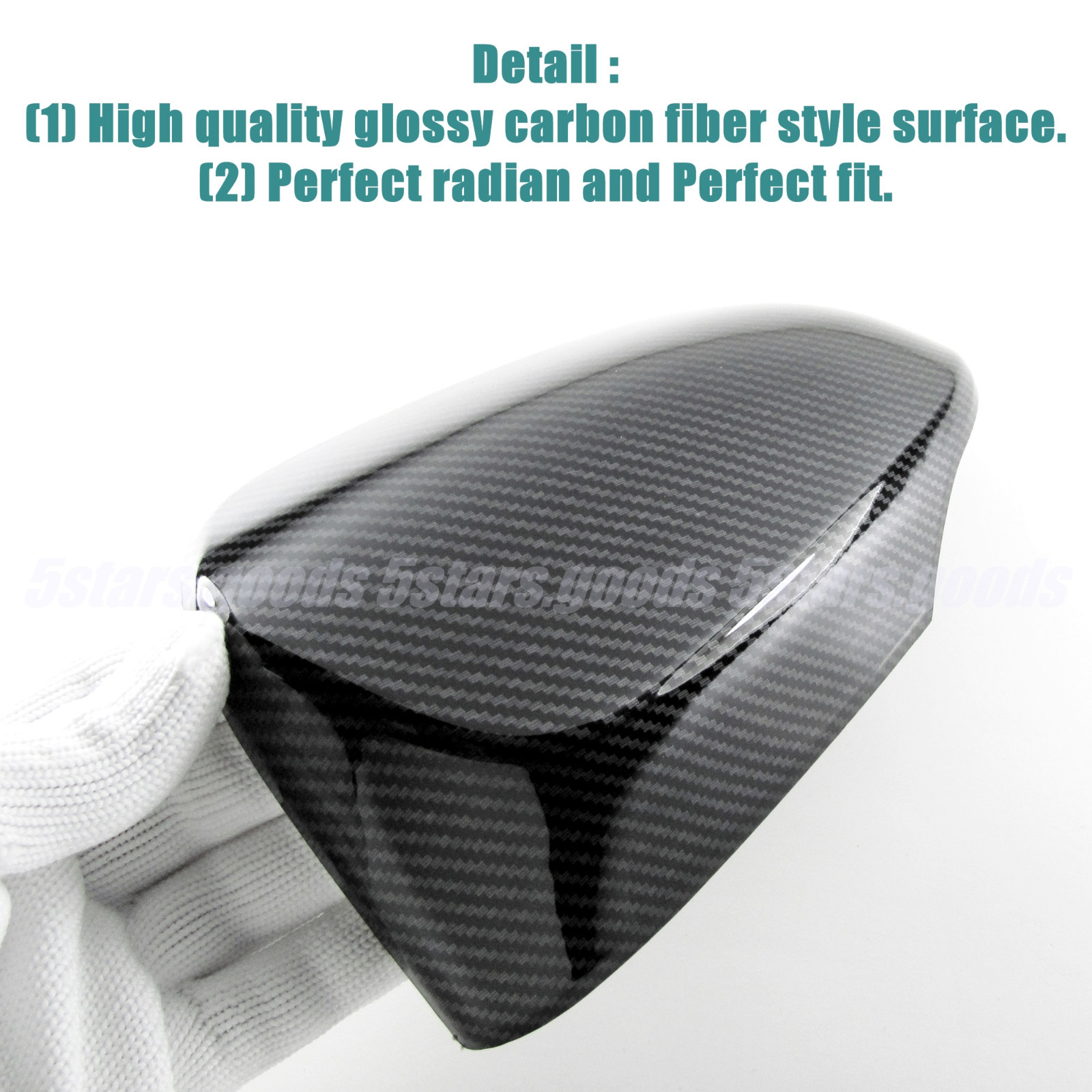Carbon Fiber Light Mirror + Door Handle Covers Trims For 1718 Toyota