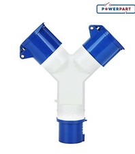 Powerpart 16A 2 Way Mains Splitter Adapter Caravan, Motorhome, Camping - PO126