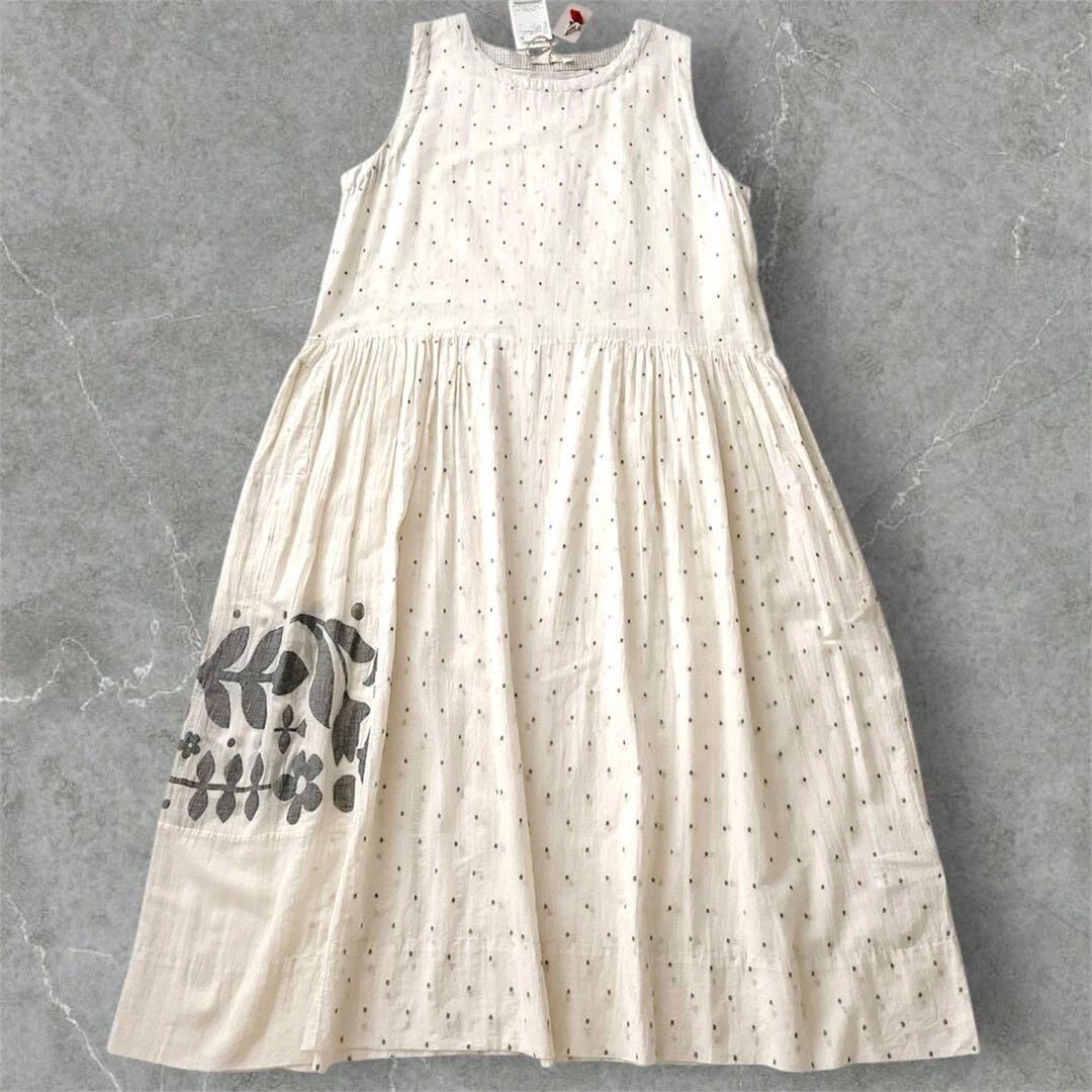 OFF WHITE ABITO SENZA MANICHE A POIS INJIRI MAI USA CONchette ETICHETTE A Lff white Off 2023o