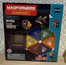     Magformers Creator Set Line Magnetic Construction Set 14Pieces   Distressed  