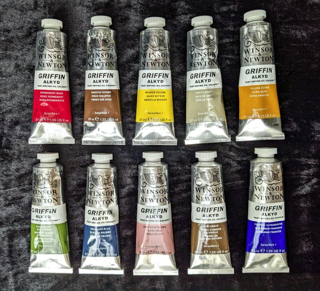 Winsor & Newton Griffin Alkyd Oil Paint 37ml Permanent Rose for sale