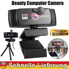 1080P Webcam mit Mikrofon & Stativ Full HD We...