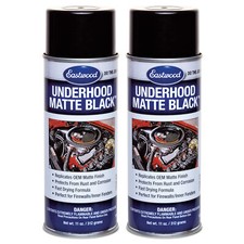 Eastwood Underhood Black Matte Acrylic Lacquer Aerosol Spray Paint 11 Oz 2 Pack