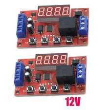 2X DC 12V Adjustable Time Delay Relay Module LED Digital Timming Relay Timer 10A