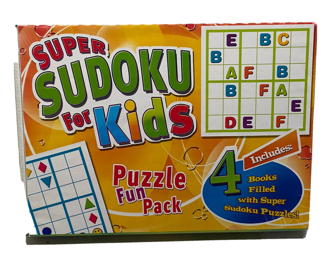 Super Sudoku For Kids Puzzle Fun Pack 4 Books New Sealed eBay
