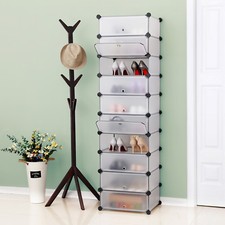 Schuhregal Kleiderschrank Kunststoff Standregal  Badregal Aufbewahrung Schrank