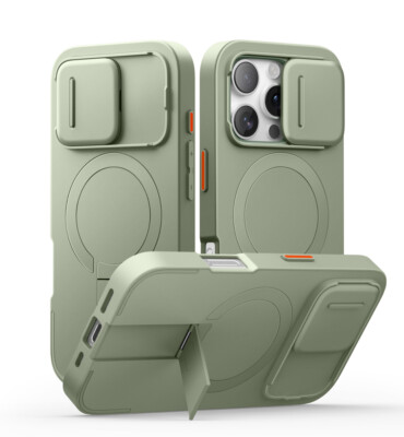 SURITCH Case for iPhone 12 13 14 15 16 Pro Max Plus 16e Series with Camera Cover