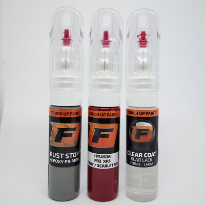 Lackstift für  HYUNDAI  PR2 XR5 FIERY SCARLET RED ROT PERLEFFEKT Autolack Pinsel
