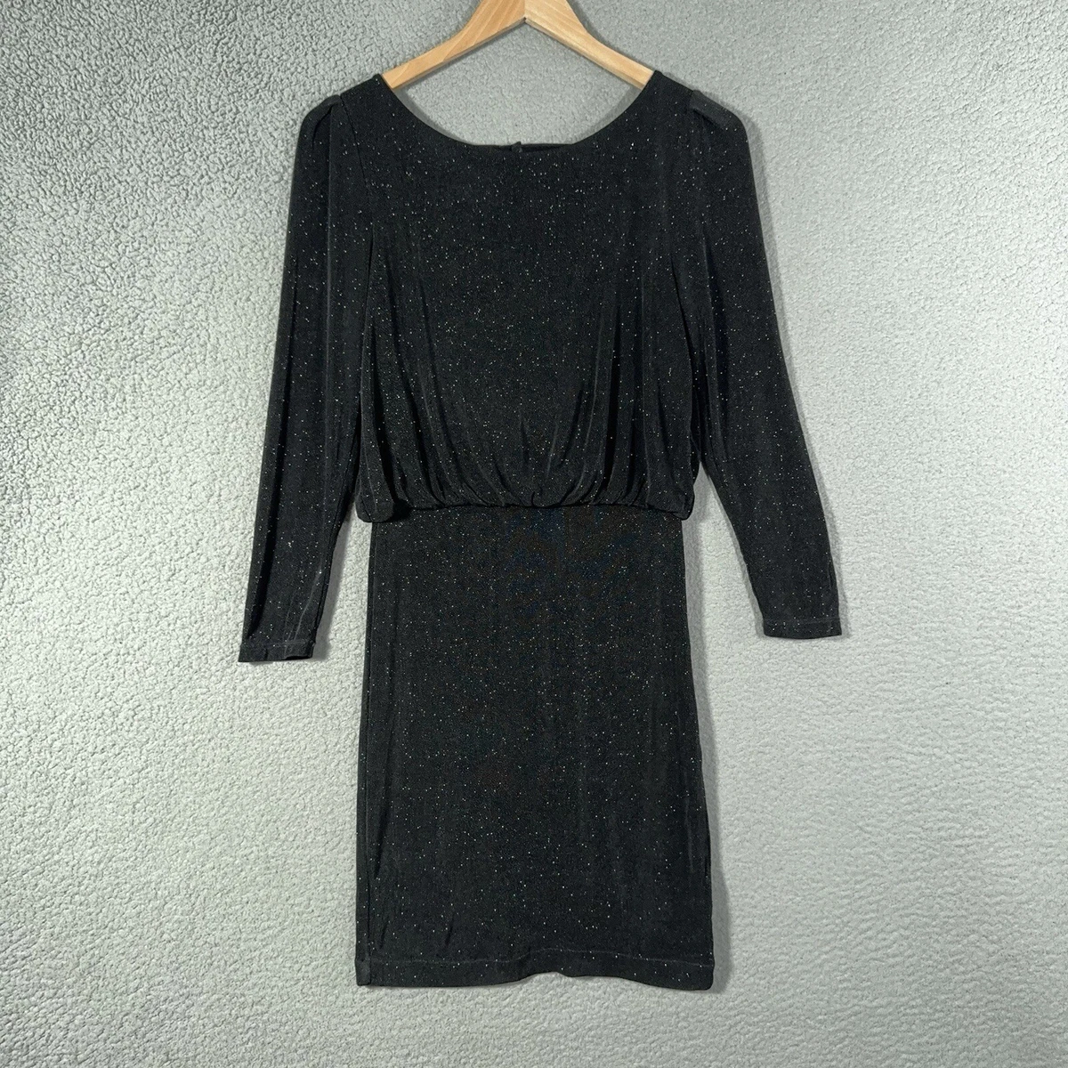 Robe Alice + Olivia - Argent Métallique - Taille M - Style Shift Avec Motif Tricot Câblé - Neuf étiqueté