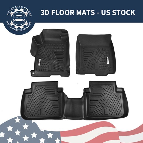 3D 3PCS Floor Mats for 20132017 Honda Accord Sedan All Season Protection Liners eBay