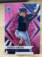 Andres Gimenez Rookie 2021 Chronicles Phoenix Pink #3 Cleveland Indians RC