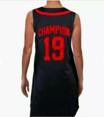 Champion Womens Baseball Jersey Button Front Shirt Dress Size Small | eBay