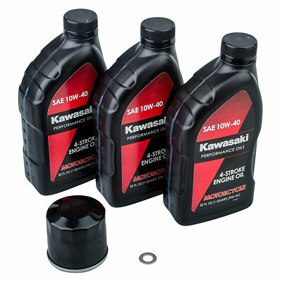 Oil Change Kit With Kawasaki 10W-40 for Kawasaki