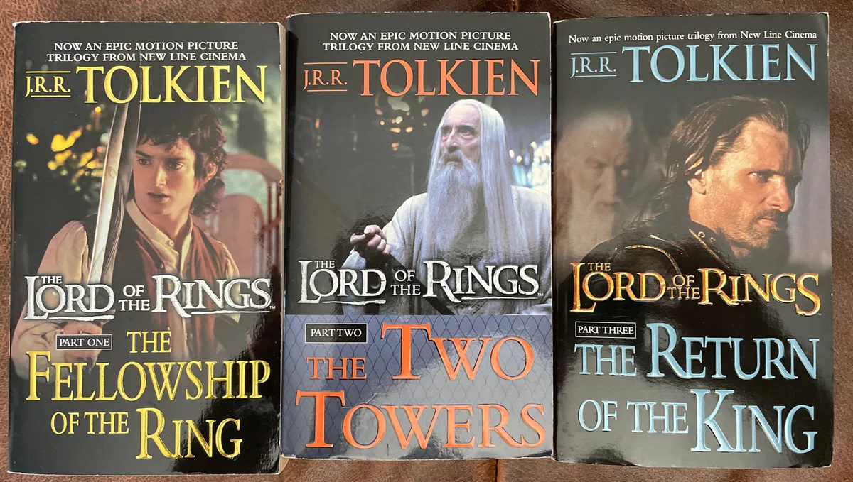 The Lord of The Rings Trilogy Book Set of 3 By J.R.R. Tolkien Del Rey Books