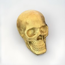 Home Goods - Gold Skull - 6  x6  x5  