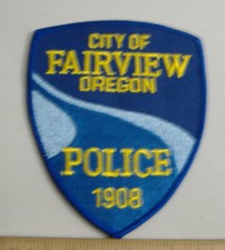 CITY OF FAIRVIEW  OREGON   POLICE FABRIC PATCH