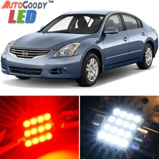 12 x Premium Red LED Lights Interior Package Kit for Nissan Altima 2007-2014