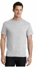 Port  Company PC55 Men's Core Blend 50/50 T-Shirt Short Sleeve Blank 4XL Grey