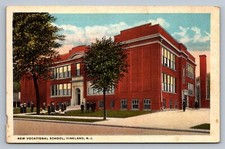 Postcard New Jersey Vineland New Vocational School Exterior c. 1920s M470