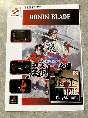 Kit Presse Ronin Blade Sur PlayStation, édition Rare Pour Collectionneurs