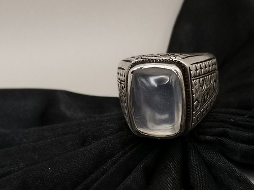 Natural Dur Al Najaf Stone Ring Dur e Najaf Ring Shia Rings Moon Stone - Picture 3 of 10
