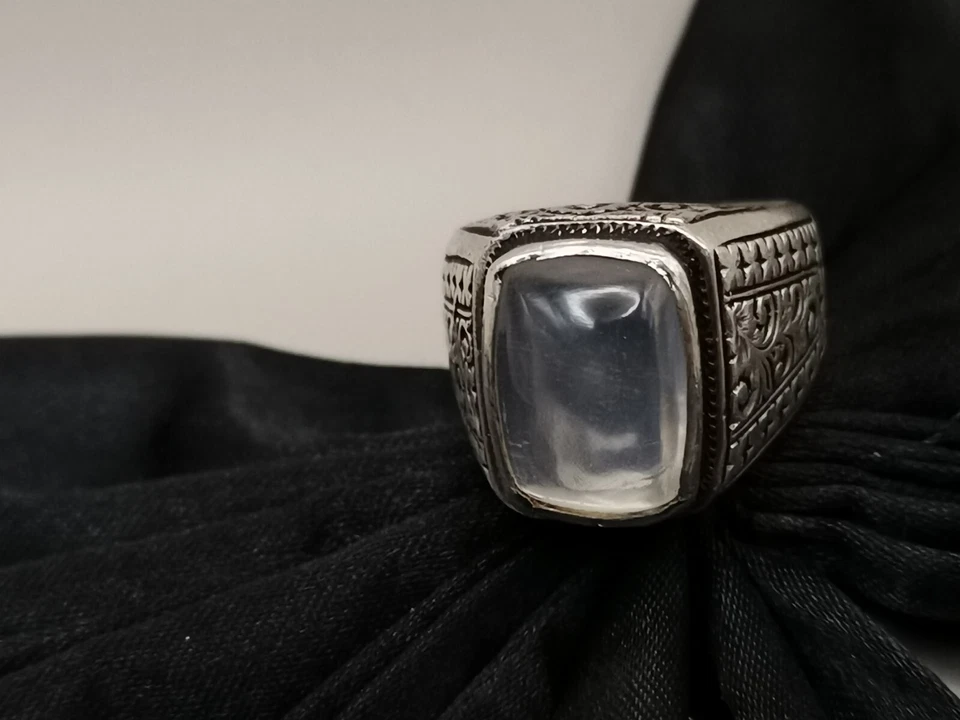 Natural Dur Al Najaf Stone Ring Dur e Najaf Ring Shia Rings Moon Stone - Image 3 of 4