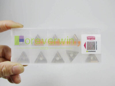10PCS/BOX for Tungaloy Slotted Rough Triangle Insert TNMG220408L-S T9225