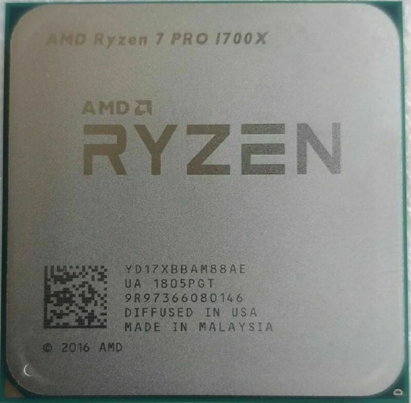 AMD Ryzen 7 1700X CPU R7 3,4 GHz Processor 8 Cores 16MB Socket AM4 Max 3,8GHz - Image 2 of 3