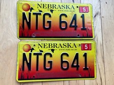 Pair Of 2005 Nebraska License Plates