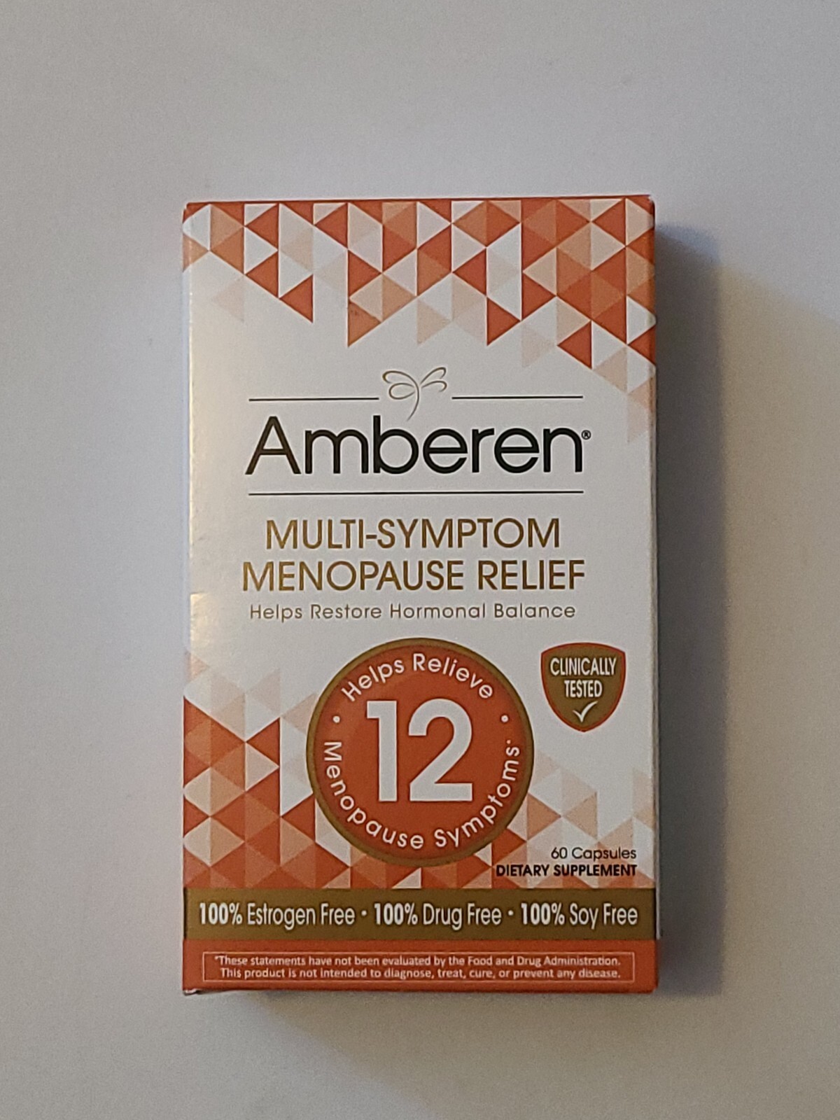 Amberen Menopause Relief Capsules 60Count Expiration 10/2024
