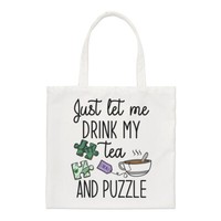 Nur Let Me GeträNk Mein Tee Und Puzzle Regular Tragetasche Lustig Introvert