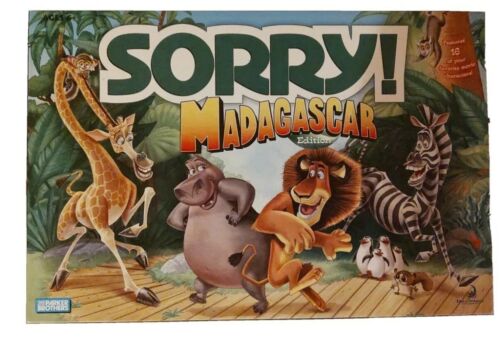 Sorry Board Game Madagascar Edition  Parker Brothers 2005 - Picture 1 of 5