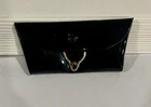 ** Vintage BARBIE - PRETTY AS A PICTURE / PAKS - Shiny Black Clutch Purse