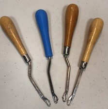 Lot Of 4 Misc Vintage Rug Hooks Tools