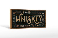 Holzschild Spruch Whiskey Alkohol Blended Irish Pub 27X10 Cm Schild