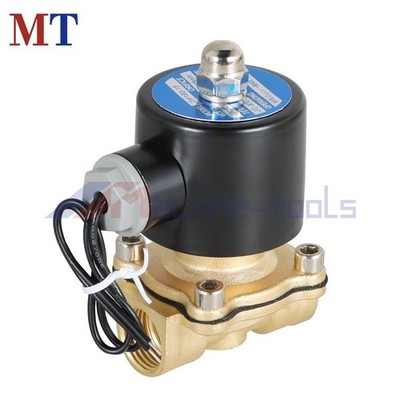 1/2 In 12V DC Brass Electric Solenoid Valve NPT Gas Water Air Normally Closed