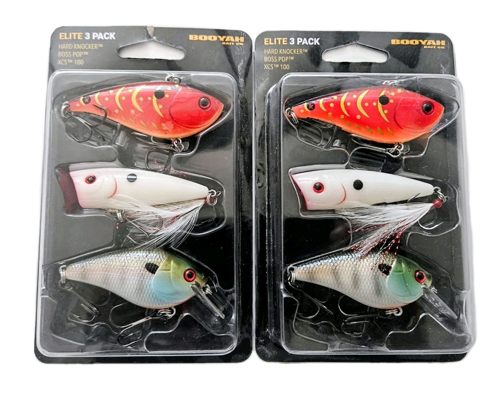 (Set of 2) Booyah Elite 3 Pack Hardbait Fishing Lure Kits 6 Lures In Set New - Image 3