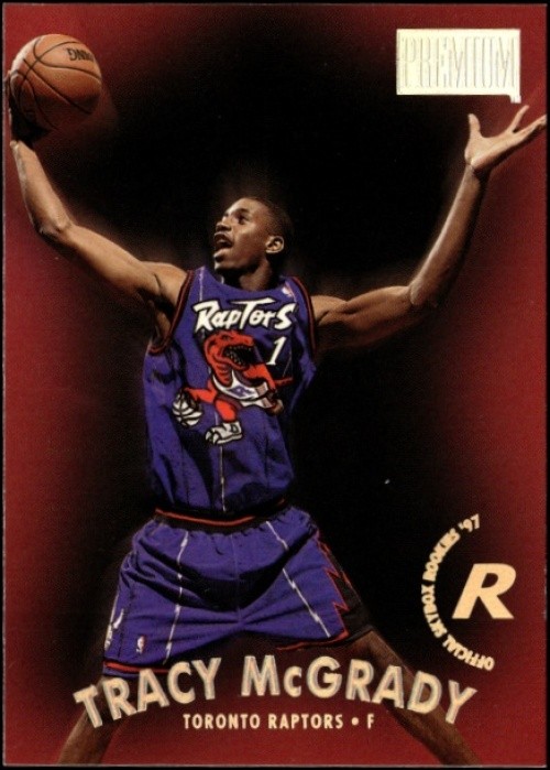 1997 SKYBOX PREMIUM #79 TRACY MCGRADY RC RAPTORS