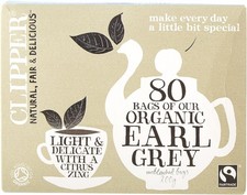 Clipper Clipper Fairtrade Organic Earl Grey Tea 80 bags 0.10 per strip