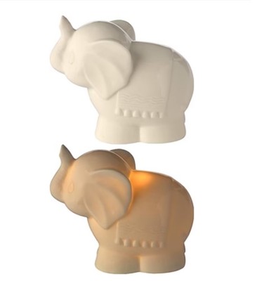 Precious Moments Tuk Elephant Ceramic Battery Operated Nightlight ~ NIB!