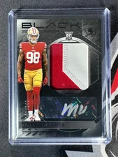 2025 Panini Black Mykel Williams RC Patch Auto #RKPA-MWS 49ers